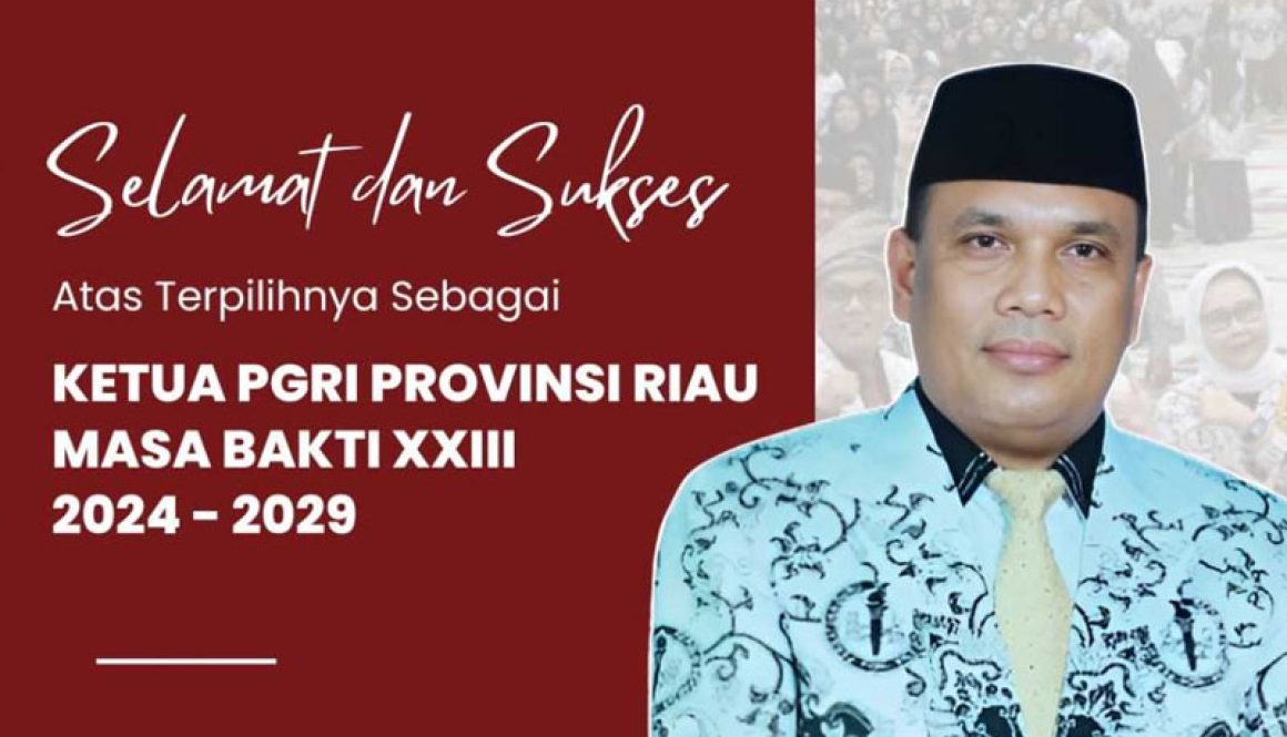 Dr. Adolf Bastian, M.Pd Resmi Nakhodai Ketua PGRI Riau Periode 2024-2029