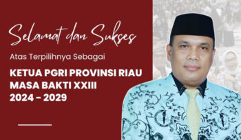 Dr. Adolf Bastian, M.Pd Resmi Nakhodai Ketua PGRI Riau Periode 2024-2029