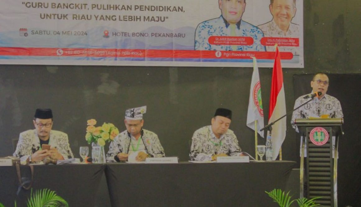 PGRI Riau Adakan Konkerprov IV di Pekanbaru, Ini Hasilnya