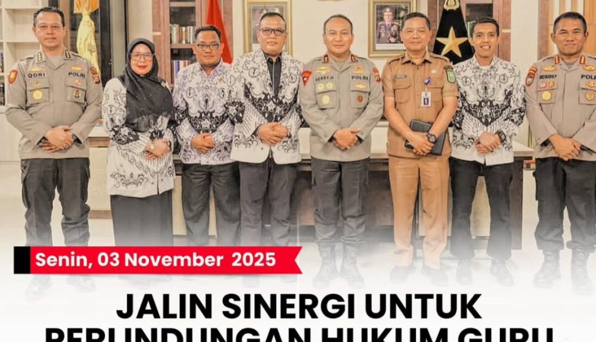 -- Senin, 03 November 2025JALIN SINERGI UNTUK PERLINDUNGAN HUKUM GURU DAN PROGRAM GREEN POLICIN