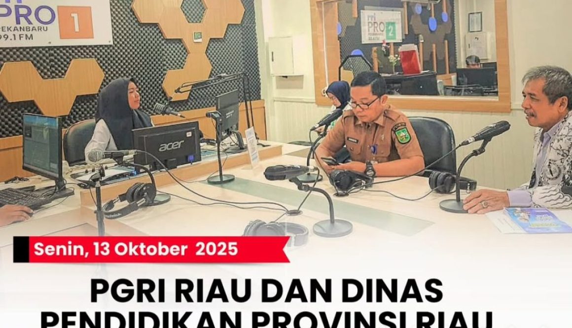 -- Senin, 13 Oktober 2025PGRI RIAU DAN DINAS PENDIDIKAN PROVINSI RIAU BAHAS PROGRAM SEKOLAH GAR