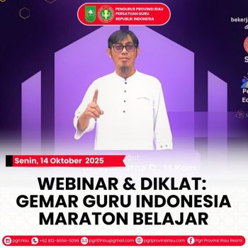 -- Senin, 13 Oktober 2025📣 WEBINAR & DIKLAT GEMAR (Guru Indonesia Maraton Belajar)🧠 Materi- K